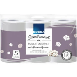 Toilettenpapier Samtweich 5-lagig 6x 130 Blatt