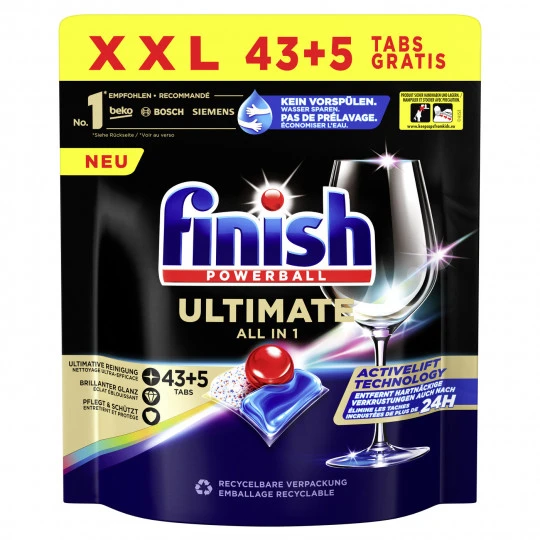 Finish Powerball Ultimate All-in-1 XXL 43+5ST