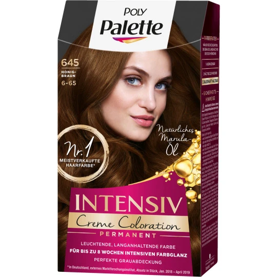 Poly Palette Intensiv Creme Coloration 645/6-65 Honigbraun 115ML